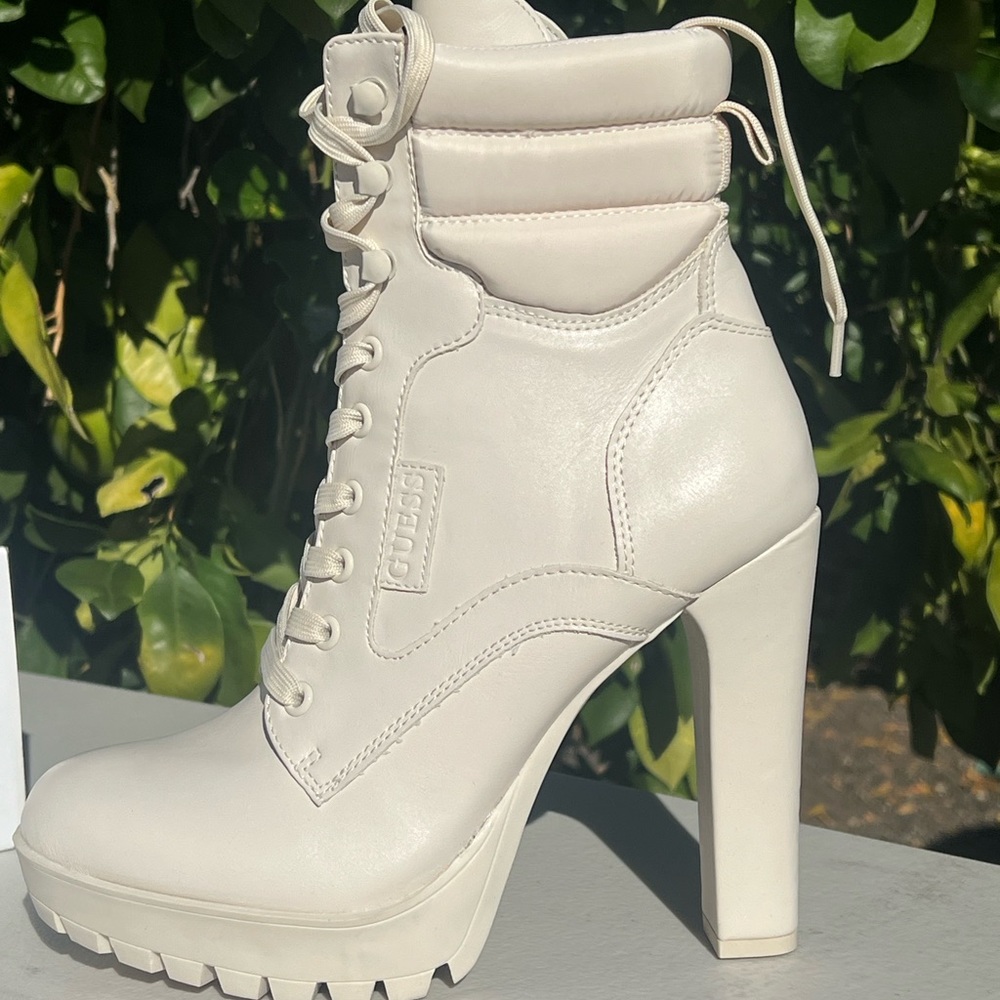 GUESS Talore Ivory Boots NWT